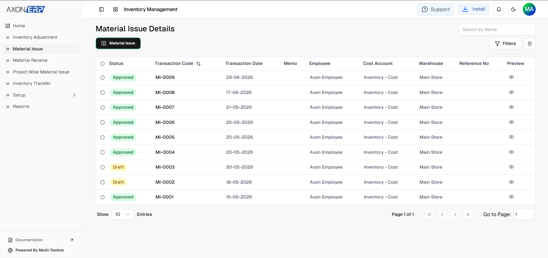 How ERP Software Simplifies Material Issue and Inventory Consumption