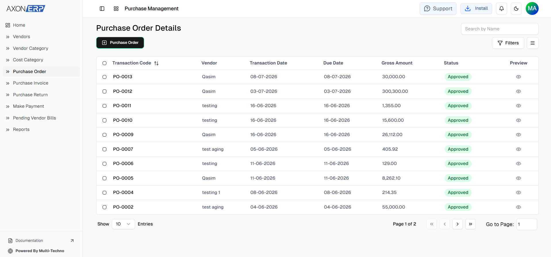 How Purchase Order Management in Axon ERP Streamlines Business Purchasing